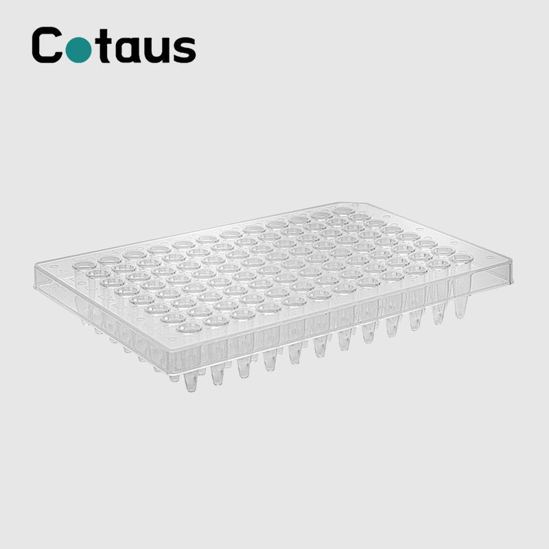 96 iedobes 0,2 ml caurspīdīga pussvārku PCR plate